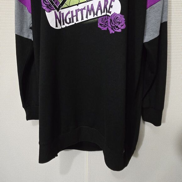 What A Wonderful Nightmare Before Christmas Sleepshirt Womens XL Disney Black - Picture 3 of 12